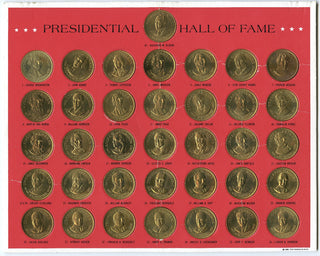 Presidential Hall of Fame Commemorative Art Medal Rounds Set 1968 Franklin B851