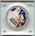 2016 Captain Phasma Star Wars 999 Silver 1 oz Proof Colored Coin $2 Niue - A247