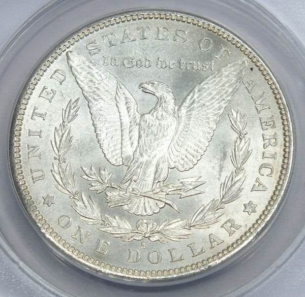 1881-S Morgan Silver Dollar ANACS MS63 Toning Toned - San Francsico Mint - A934