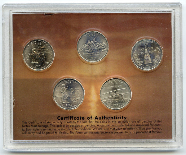 Lighthouse State Quarter Colored 1999 - 2001 Coin Collection - B381