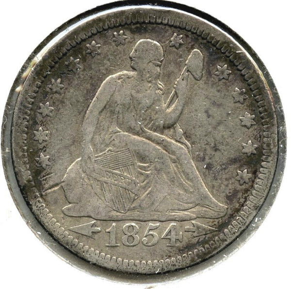 1854 Seated Liberty Silver Quarter - Philadelphia Mint - United States - A872