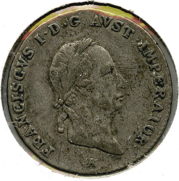 1829-A Austria Silver Coin - 3 Kreuzer - B24