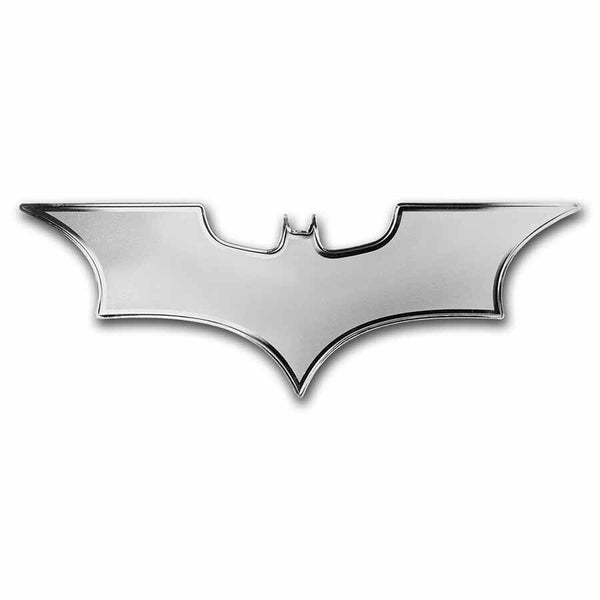2022 Batman Batarang Shaped 1 Oz 999 Silver BU Samoa $5 Coin in Capsule DC JP347