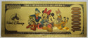Donald Duck Walt Disney $1000000 Note Novelty 24K Gold Foil Plated Bill - LH289