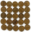 Coin Roll 1918-P Lincoln Wheat Cent Penny - Pennies lot set - Philadelphia CA102