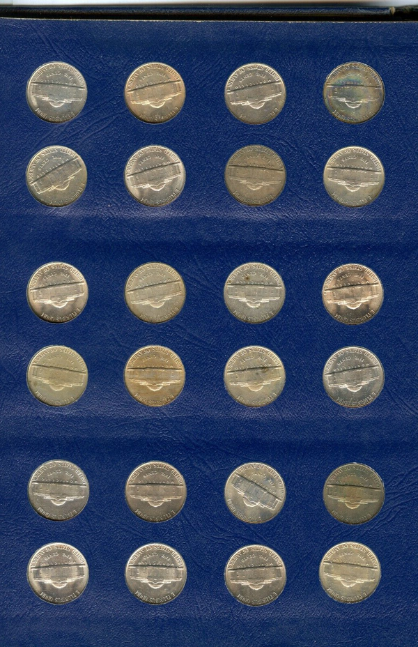 Jefferson Nickels 1938-1964 Whitman Album 71 Coin Set BU Uncirculated 5c - JN724