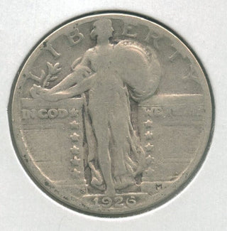 1926-S Silver Standing Liberty Quarter 25c San Francisco Mint - KR68