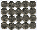 1989-P Jefferson Nickels $2 Coin Roll Uncirculated BU Philadelphia Mint - B578