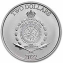 2022 Grogu Baby Yoda Star Wars 1 Oz 999 Silver $2 Two Dollars Niue Coin BU JP153