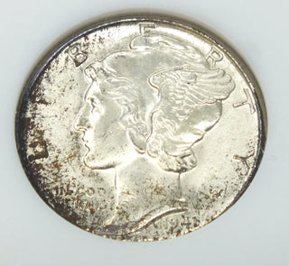 1941-D Mercury Silver Dime NGC MS66 FB Toning Toned - Denver Mint - G300