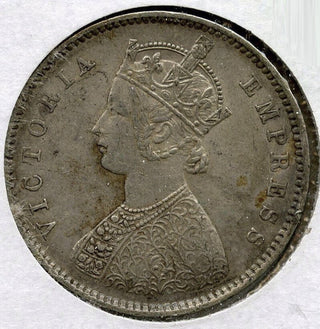 1899 India Coin Half Rupee - Empress Victoria - G360