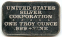 USS Constitution 1973 Art Bar 999 Silver 1 oz ingot Medal USA ounce - CC997