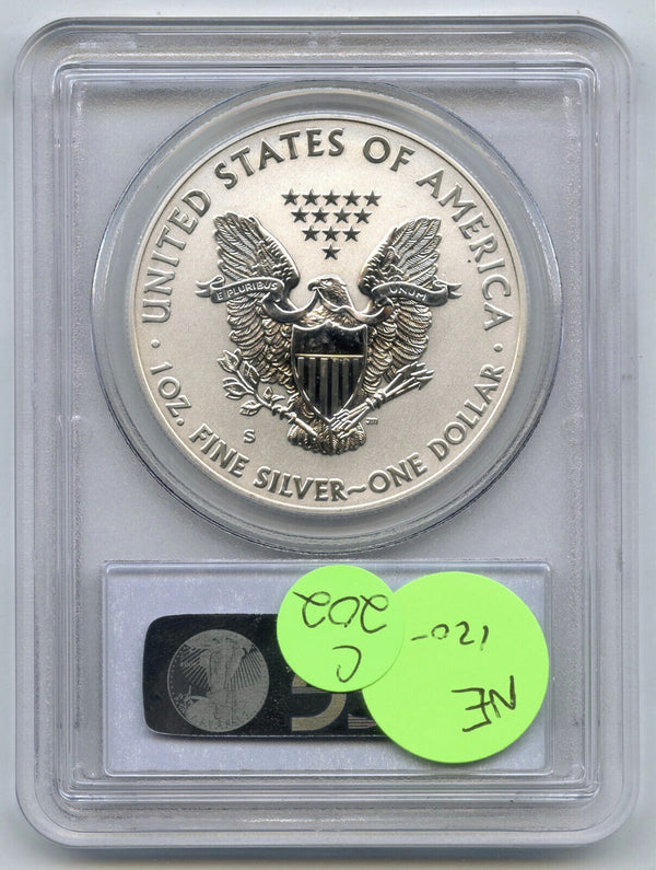 2012-S American Eagle 1 oz Silver Dollar PCGS PR69 Reverse Proof 75th Ann - C202