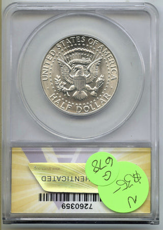 1964-D Kennedy Silver Half Dollar ANACS MS64 Certified - Denver Mint - G678
