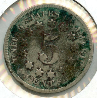 1868 Shield Nickel - Error - Die Grease - BX604