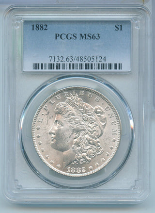 1882-P Morgan Silver Dollar PCGS MS63 Philadelphia Mint - KR585