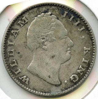 1835 East India Company Silver Coin - Half Rupee - William IIII - G314