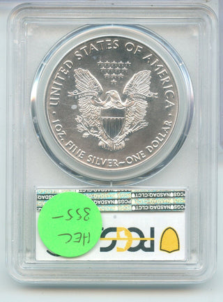 2016-P PCGS MS69 Silver Eagle 1oz 999 Bell Label Philadelphia Mint - ER838