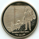Vietnam Veteran Memorial 2003 Liberia $5 Commemorative Coin - BR447