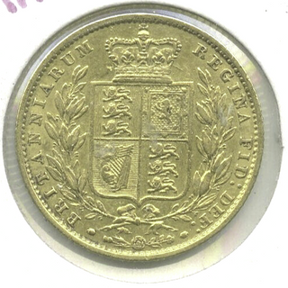 1853 Great Britain Gold Britannia WW Raised Coin - Queen Victoria - DN576