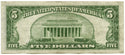 1934-A $5 Federal Reserve Note - Chicago Illinois Bank Currency - B87