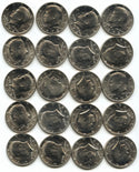 1972-D Kennedy Half Dollars 20-Coin Roll - Denver Mint - BU Uncirculated - B568