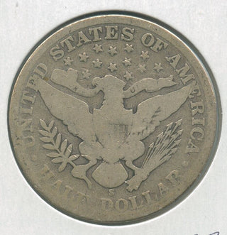1909-S Silver Barber Half Dollar 50c San Francisco Mint  - KR311