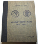 Mercury Dimes 1916 - 1945 Set Folder Library of Coins Vol. 10 Album - A254