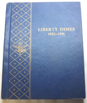 Barber Liberty Dimes 1892 - 1916 Whitman Coin Folder 9412 Set Album - B60