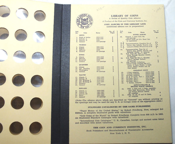 Mercury Dimes 1916 - 1945 Set Folder Library of Coins Vol. 10 Album - A255