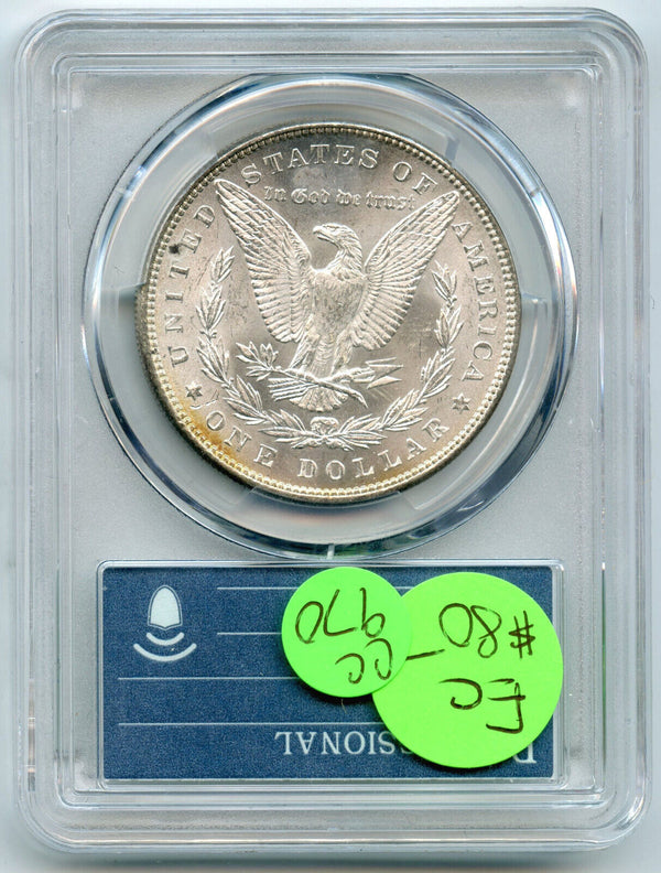 1885 Morgan Silver Dollar PCGS MS61 Green Label 35th Anniversary - CC970