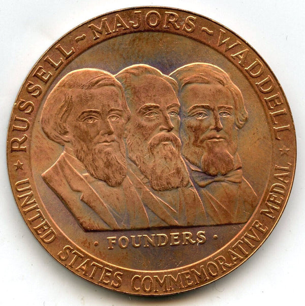 1960 National Pony Express Founders Centennial Bronze Art Medal Round - CC840
