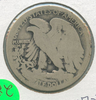 1921-S Silver Walking Liberty Half Dollar 50c San Francisco Mint  - KR289