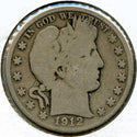 1912-D Barber Silver Half Dollar - Denver Mint - BQ910