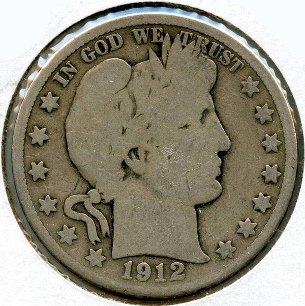 1912-D Barber Silver Half Dollar - Denver Mint - BQ910