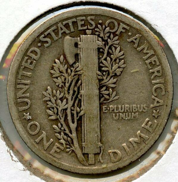 1921 Mercury Silver Dime - Philadelphia Mint - BX81