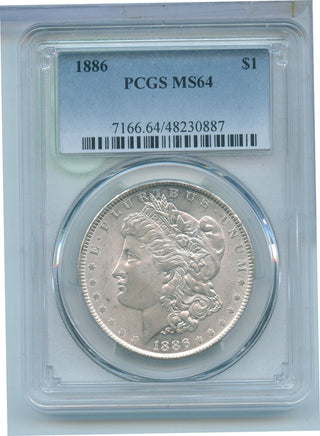 1886-P Morgan Silver Dollar PCGS MS64 - Philadelphia Mint - ER431