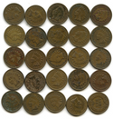 1909 Indian Head Cent Pennies Coin Roll - Penny Lot - B396