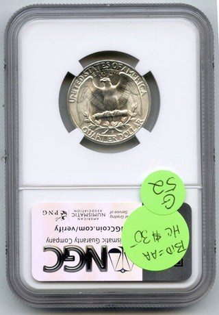 1946-D Washington Silver Quarter NGC MS65 Certified - Denver Mint - G52