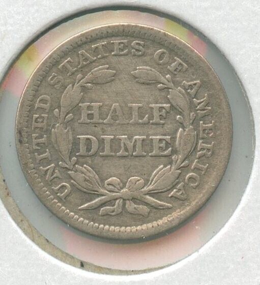 1852-P Silver Liberty Half Dime 5c Philadelphia Mint  - KR293