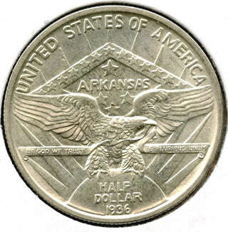 1936 Arkansas Silver Half Dollar - Commemorative Coin - E363