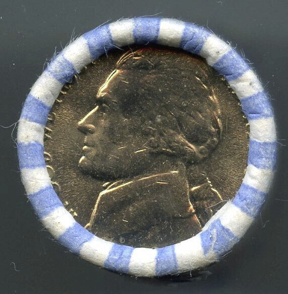 1989-P Jefferson Nickels 40-Coin Roll Uncirculated BU Philadelphia Mint - A754