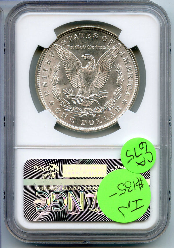 1887 Morgan Silver Dollar NGC MS64 Certified - Philadelphia Mint - CA675