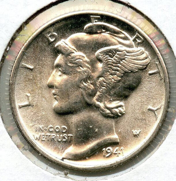1941-D Mercury Silver Dime - Gem Uncirculated - Denver Mint - CC494
