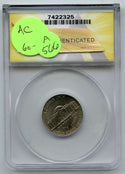 2001-P Jefferson Nickel ANACS AU58 Rotated Dies - Philadelphia Mint - A566