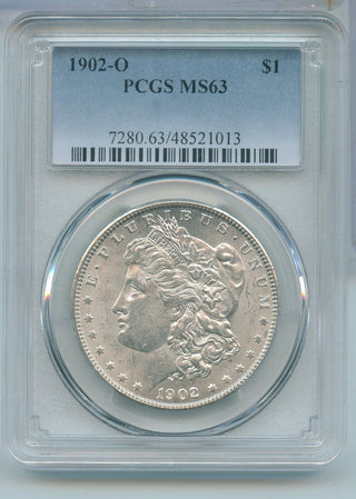 1902-O Silver Morgan Dollar $1 PCGS MS63 New Orleans Mint - KR685