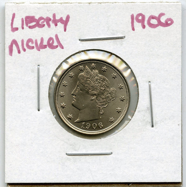 1906 Liberty V Nickel 5 Cent Coin- Five Cents - DM866