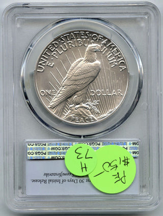 2023 Peace Silver Dollar PCGS MS70 First Strike - H73