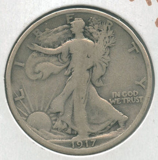 1917-P Silver Walking Liberty Half Dollar 50c Philadelphia Mint  - KR204