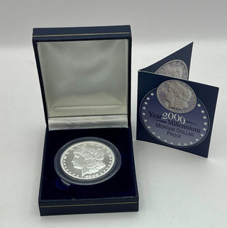 2000 Millennium Morgan Silver Proof Dollar 1oz 999 Republic Of Liberia - KR404